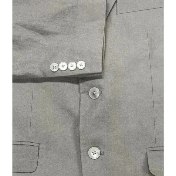 Lauren Ralph Lauren Sport Coat Mens 40S Jacket Tan Linen Two Button Blazer - Picture 4 of 11